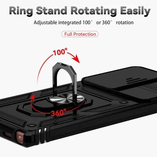Miniatura 6 de Funda para Samsung Galaxy Note 20 Ultra con cubierta para lente de cámara, protector de pantalla HD, prueba de caídas de grado militar, soporte