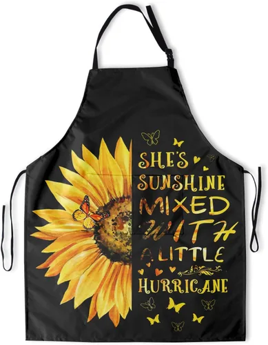 Miniatura 10 de Giwawa Delantal unisex para adultos, impermeable, resistente a las manchas, delantal de cocina con 2 bolsillos para BBQ, parrilla y pintura