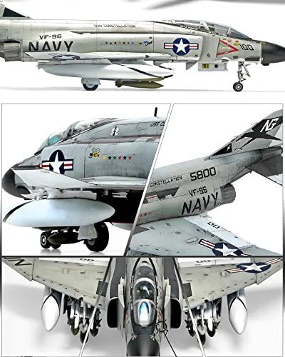 Miniatura 2 de Escala 1/72nd USN f-4j Phantom "Showtime 100" Academia Modelo Kit # 12515