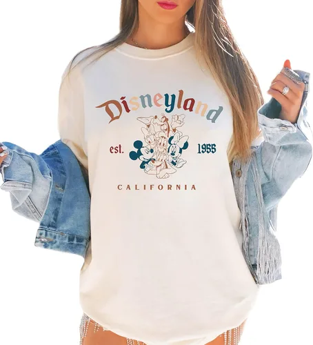 Retro Mickey and Friends Shirt, Boho Retro Colors Tee, Magic Kingdom Family Vacation Shirt or Sweatshirt