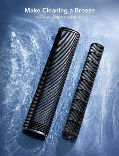 Miniatura 7 de GoveeLife Ventilador de torre de 42 pulgadas para dormitorio, ventiladores de piso inteligentes con oscilación ajustable de 150°, aplicación
