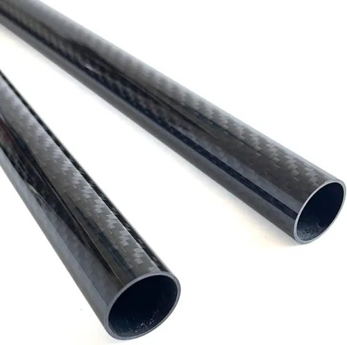 Miniatura 9 de 2 piezas Tubo de Fibra de Carbono 6 mm x 4 mm x 420 mm, 6 ~ 50 mm Disponible, 3 K rollo Envuelto Twill Mate Acabado.