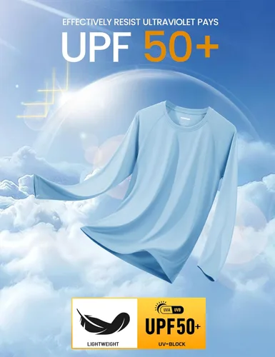 Miniatura 125 de MAGCOMSEN Camisas de manga larga para hombre, protección solar UPF 50+, camisetas atléticas para senderismo, correr, entrenamiento, protección
