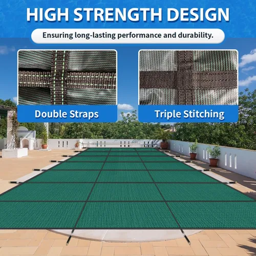 Miniatura 7 de iCOVER - Cubierta de seguridad para piscina interior, 16 x 32 pies, cubierta de seguridad rectangular para piscinas interiores, cubierta de piscina