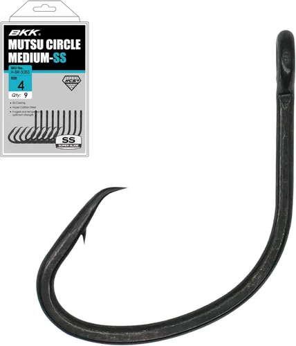 BKK Mutsu Circle Light Hook | Paquete múltiple | 2X | Revestimiento súper deslizante | Punta de aguja
