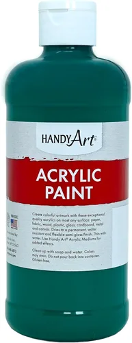 Miniatura 48 de Pintura acrílica para estudiantes, artesanías de 16 onzas. Plateado metálico