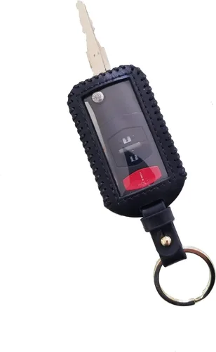 Miniatura 3 de Funda de cuero universal para llavero de coche grande con control remoto para coche roto llavero volver a colocar un mando a distancia roto/llavero