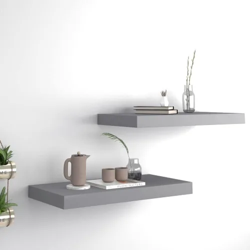 Miniatura 92 de Estantes flotantes de pared, juego de 4 estantes decorativos para montar en la pared, estante colgante con soportes invisibles para decoración