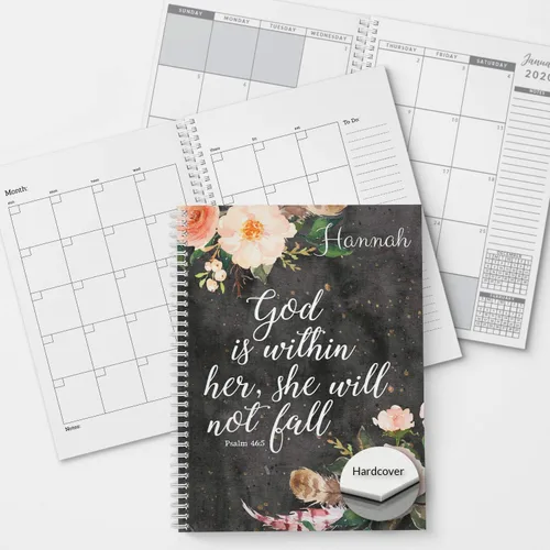 Miniatura 11 de Believe You Can - Planificador y organizador personalizado de tapa dura mensual y semanal, 1 año completo, enero-diciembre con fecha u opción sin