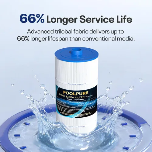 Miniatura 5 de POOLPURE Filtro de spa que reemplaza a Sundance 6540-488, PSD125-2000, Unicel C-8326, Filbur FC-2780, Aladdin 22507, Baleen AK-70013, Magnum SU125