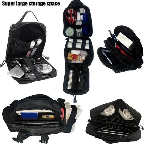 Miniatura 4 de Paquete de 7 organizadores tácticos para respaldo de asiento, organizador de camión con 6 bolsas desmontables, universal para automóvil, camión