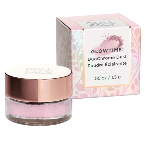 Miniatura 3 de Doll Face Maquillaje iluminador, Glowtime! DuoChrome Dust, iluminador holográfico en polvo suelto, maquillaje brillante para ojos, rostro y cuerpo