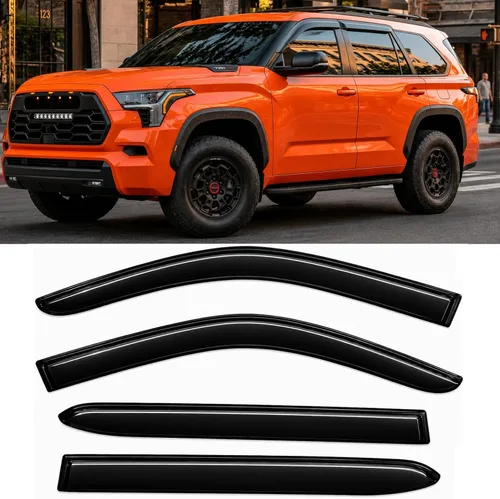 Miniatura 48 de 2016-2021 Protectores de Lluvia Adhesivos para Honda Civic Sedan, Deflectores de Visera Lateral EX EX-L LX Sport Touring, Sombras de Ventilación