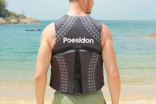 Miniatura 6 de poesidon - Chaleco salvavidas para adultos, estampado geométrico legendario, ideal para cualquier deporte acuático, unisex, para kayak, remo, SUP