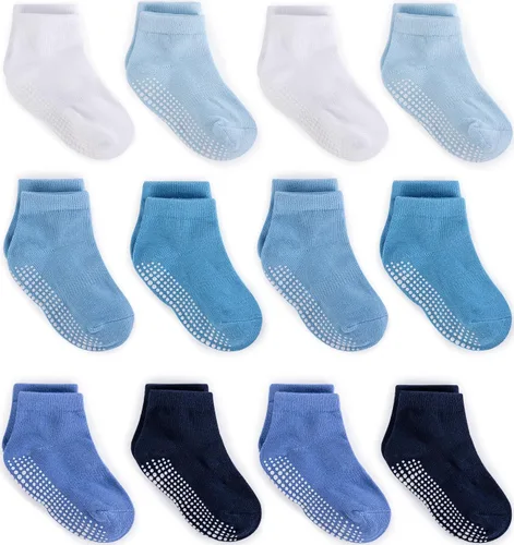 Miniatura 17 de Calcetines tobilleros antideslizantes Zaples para bebés con suelas antideslizantes para bebés, niños pequeños, niños y niñas