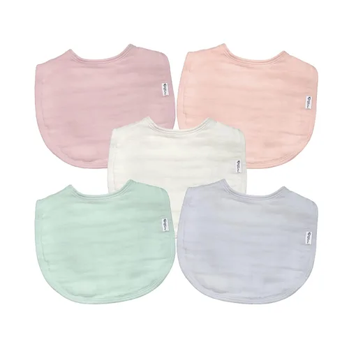 Miniatura 9 de green sprouts Baberos absorbentes de muselina de algodón orgánico, hipoalergénico de 0 a 12 meses, certificado Standard 100 por OEKO-TEX, probado