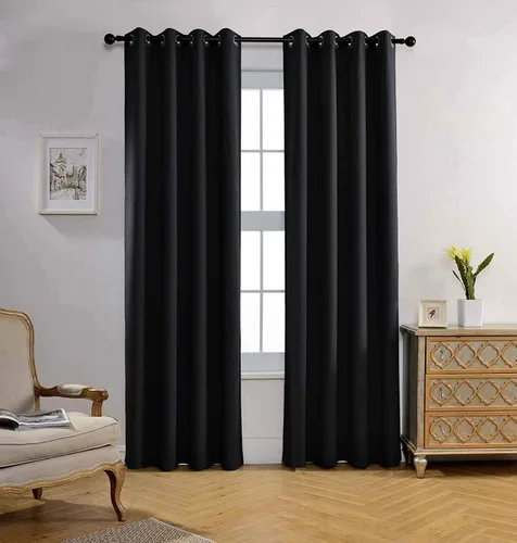 Miniatura 23 de Miuco paneles de cortina de oscurecimiento con arandelas, cortinas opacas con textura para salón, juego de 2