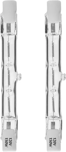 Miniatura 9 de R7S - Bombillas halógenas T3 de 3.071 in, 120 V, 100 W, 2700 K, luz blanca cálida, regulables, bombillas de doble extremo para trabajo, luces