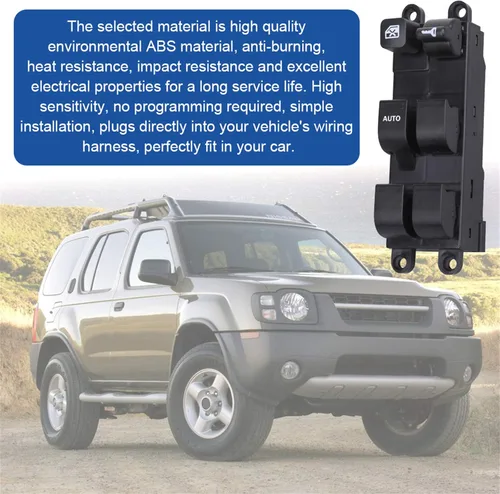 Miniatura 6 de Interruptor Principal de Ventana Botón de Control de Energía de Puerta Lado Izquierdo Delantero del Conductor Compatible con Nissan