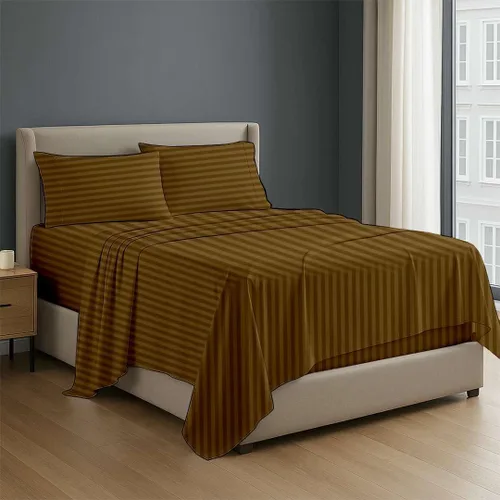 Miniatura 15 de NON Sticky cotton - Juego de sábanas de 4 piezas de algodón egipcio de alta calidad, de bolsillo profundo, ropa de cama suave y transpirable