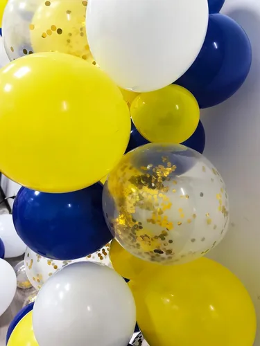 Miniatura 3 de Decoraciones de fiesta de graduación, azul marino, amarillo, decoraciones de graduación 2026, pancartas de clase de 2026, letrero de patio con texto