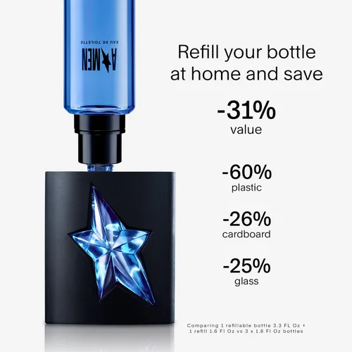 Miniatura 3 de Mugler A*Men - Eau de Toilette - Colonia para hombre - Woody & Ambery - Con extracto de pachulí y café - Fragancia de larga duración