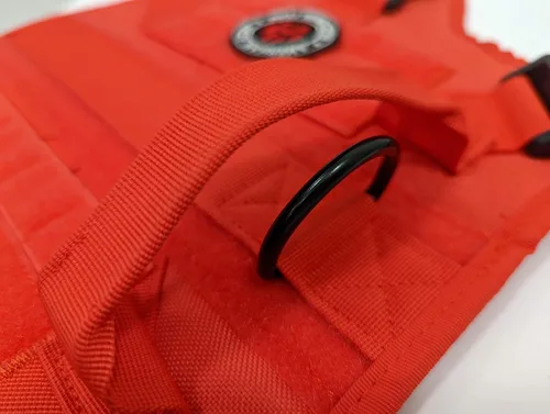 Miniatura 4 de Arnés táctico para perros grandes, chaleco para perro estilo militar sin tirones con asa y 2 clips de metal para correa, tela resistente con ajuste
