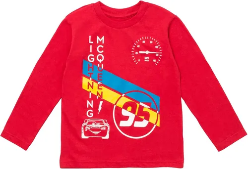 Miniatura 2 de Disney Toy Story Cars - Paquete de 2 camisetas de manga larga con diseño de Mickey Mouse, tamaño infantil a niño grande (12 meses - 18-20)