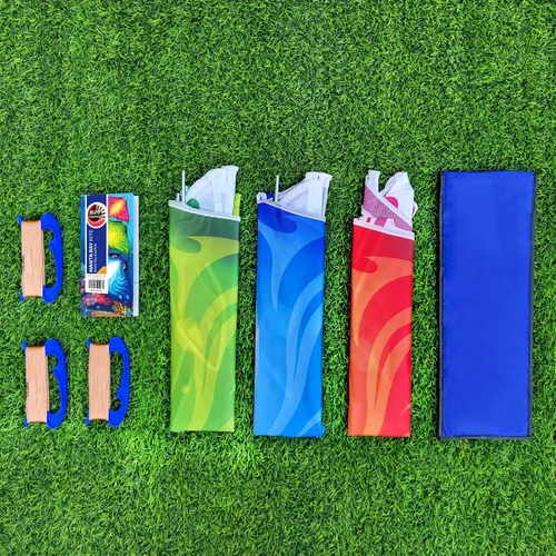 Miniatura 5 de Mint's Colorful Life Cometa de pez diablo para niños y adultos, fácil de volar, cometa Delta de una línea grande, mango de cometa incluido