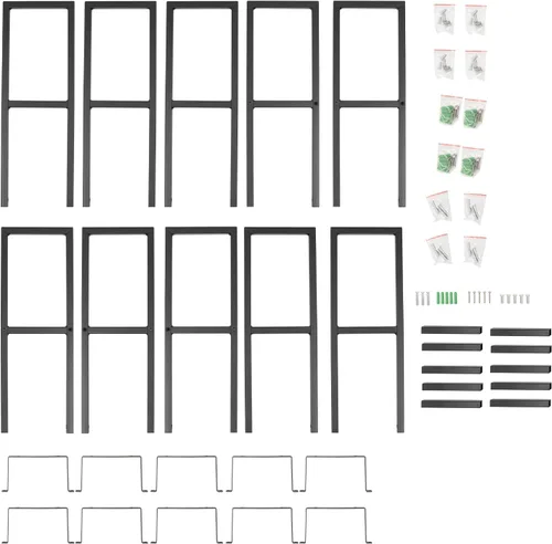 Miniatura 3 de Estante de almacenamiento de medios de 34 pulgadas para montaje en pared, organizador de CD y DVD, estante de metal, estante de almacenamiento