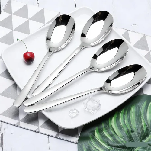 Miniatura 6 de 8 cucharas grandes para servir, cucharas de acero inoxidable para servir bufé