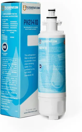 Filters Fast PH21410 Reemplazo compatible para LG LT700P Filtro de agua de refrigerador Cartucho de carbón activado para dispensador de agua de