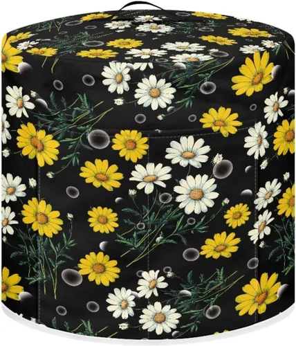 Miniatura 21 de Suobstales Cubierta antipolvo con estampado de girasol para olla instantánea de 6 cuartos de galón, diseño de nota musical, cubierta de olla a Nota