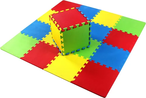 Miniatura 7 de Kangler Alfombrillas de Juego de Rompecabezas para Niños, 20 Piezas de Baldosas de Piso de Espuma Extra Grandes y Coloridas, Alfombrillas de Piso