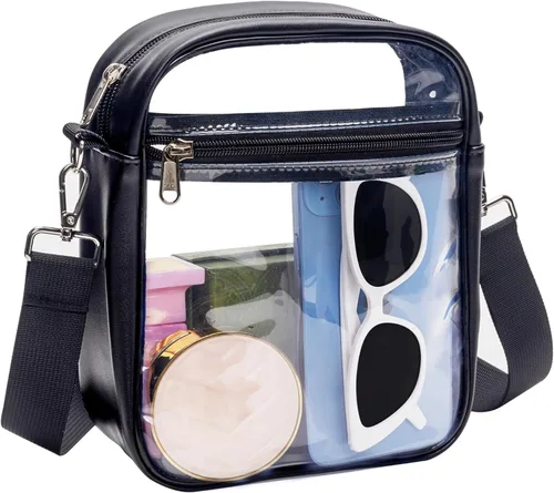 Paxiland Clear Bag for Stadium Events Clear Purse Transparent Handbag for Sports Concerts Work Festival