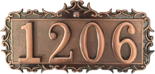 Miniatura 25 de GREUS Letrero personalizado con número de casa, placa de dirección personalizada, pizarra para interiores y exteriores, letreros decorativos