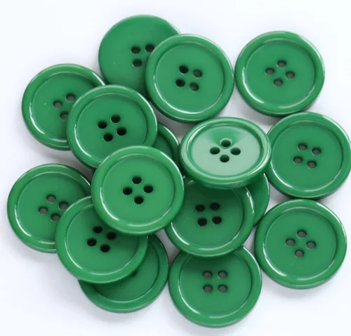 Miniatura 12 de GANSSIA Botones de 1 pulgada (25mm) redondos de 4 agujeros para costura, botón de color beige de respaldo plano, para manualidades DIY, paquete