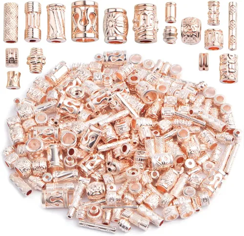Miniatura 12 de BronaGrand 3.53 oz (alrededor de 250-400 piezas) de plata antigua, cuentas espaciadoras para pulseras, dijes, collares, dijes, accesorios para hacer