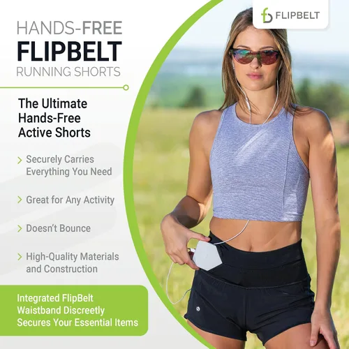 Miniatura 2 de FlipBelt - Pantalones cortos de running para mujer