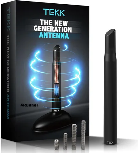 Miniatura 58 de Tekk - Antena corta para auto, diseñada para una recepción optimizada de FM/AM, 4.8 pulgadas