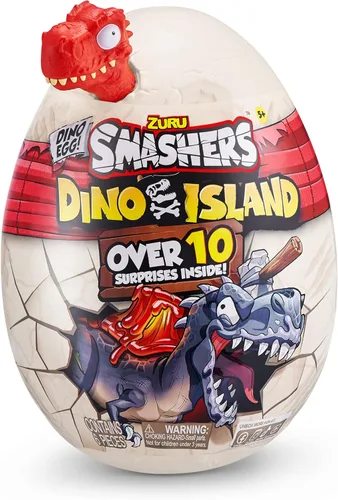 Miniatura 8 de Smashers Dino Island Mini Egg Spinosaurus de ZURU - Juguete de descubrimiento prehistórico con 10 sorpresas, juguetes de dinosaurio, slime, arena