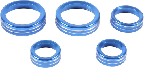 Miniatura 8 de Aunginsy Cubierta circular de botón de volumen para consola central de aire acondicionado compatible con Ford Maverick 2022-2024, botón de Azul