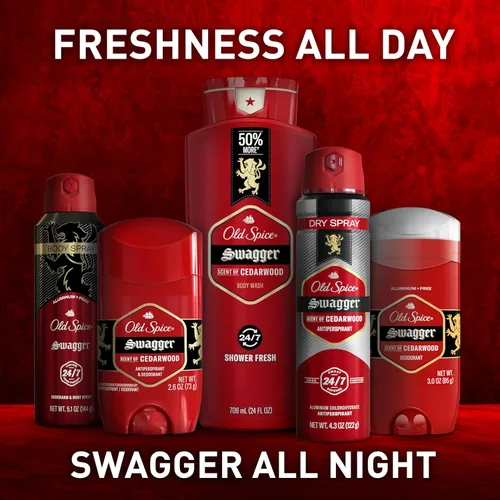 Miniatura 8 de Desodorante antiperspirante en aerosol seco Old Spice para hombres, 24/7 protección contra el sudor y el olor, 24/7 defensa contra el sudor