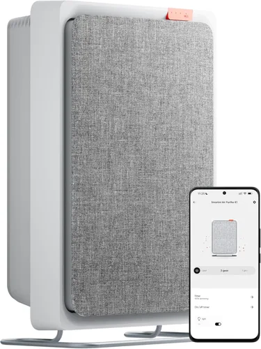 Smartmi Purificador de aire E1 para dormitorio, hogar, dormitorio, purificador de aire montado en la pared, limpiador de aire decorativo para pelo