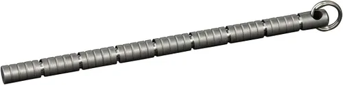 TEC Accessories Centipede - Regla de titanio pequeña regla de metal – Herramienta de llavero portátil para llevar todos los días – Herramienta de