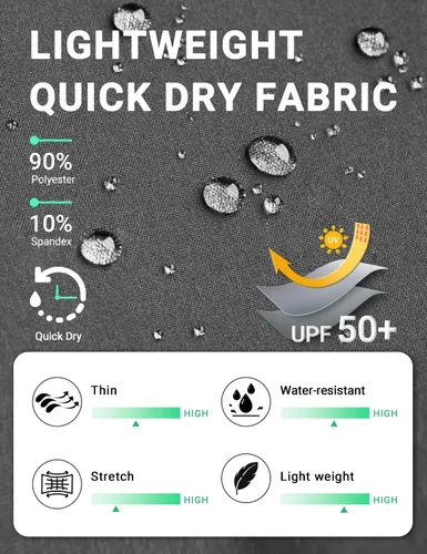 Miniatura 15 de BVVU Pantalones cargo capri de senderismo para mujer, ligeros, de secado rápido, pantalones deportivos impermeables para exteriores, pantalones