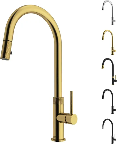 Miniatura 11 de VIGO Bristol VG02033ST - Grifo de cocina con pulverizador desplegable de una sola manija de 19 pulgadas de alto Acero inoxidable