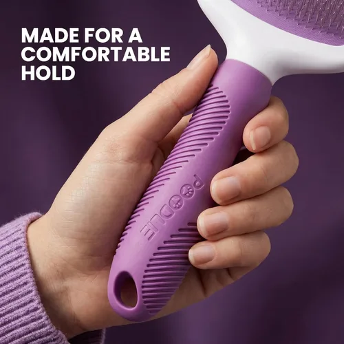 Miniatura 7 de Poodle Pet Slicker Brush – Para perros, gatos, conejos – Piel mate/suelta, nudos – Adecuado para garabatos/Goldendoodle aseo y trituración de pelo