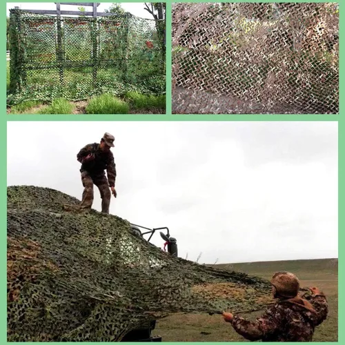 Miniatura 9 de Funda de camuflaje militar para caza de la selva, para acampar, fotografía de tiro, red de camuflaje, tela de camuflaje para decoración
