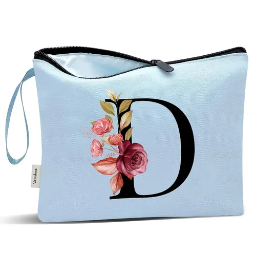 Miniatura 41 de Vavabox A-Z Bolsa de Maquillaje Personalizada, Regalos de Cumpleaños para Mujeres y Mamá, Regalos para la Mejor Amiga, Bolsa de Cosméticos